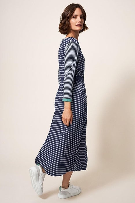 NUELLE JERSEY DRESS NAVY MULTI 2