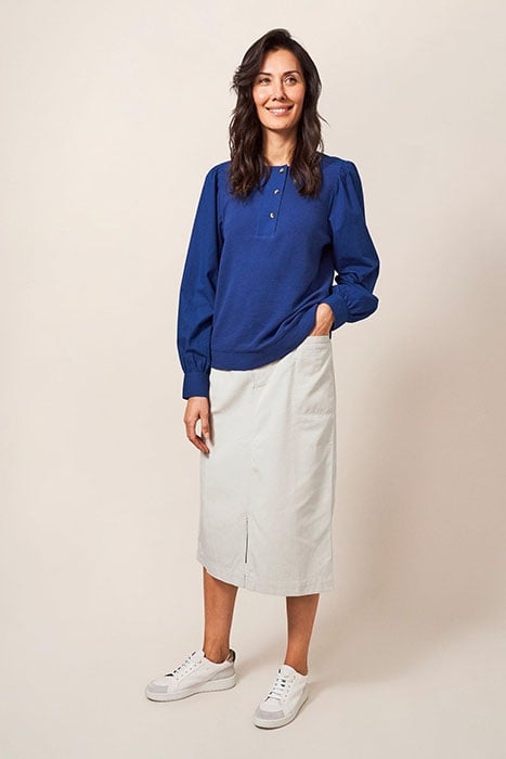 PENNY MIDI SKIRT MID GREY 1