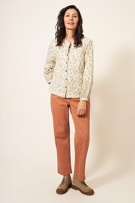 JASMINE COTTON SHIRT IVORY MULTI 1