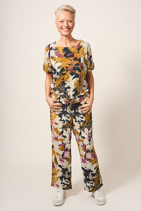 MABEL MIX TOP BROWN 1