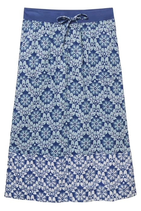 EFFIE LINEN SKIRT BLUE MULTI 4