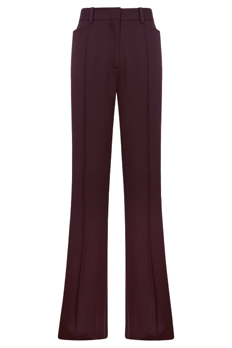 FLORA WIDE-LEG & FLARED PANTS BERRY 4