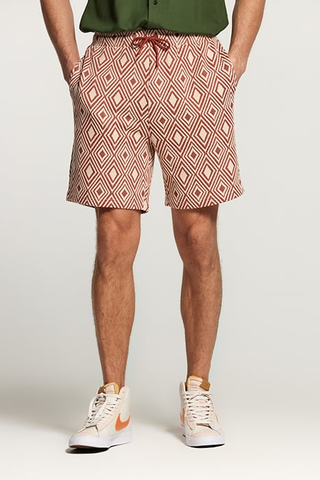 MEN INTARSIA SHORTS CHUTNEY BROWN 1