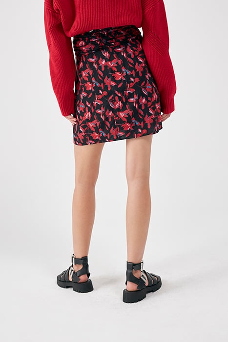 RED ROCK FLORAL PRINT SHORT SKIRT 2