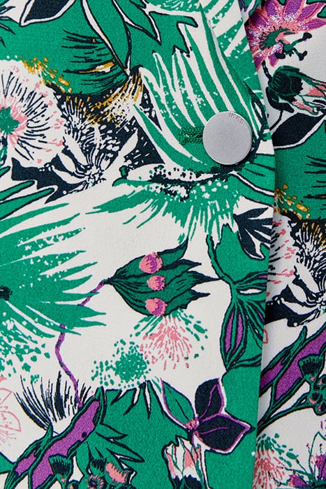 GREEN PLANT PRINT SUIT JACKET 7