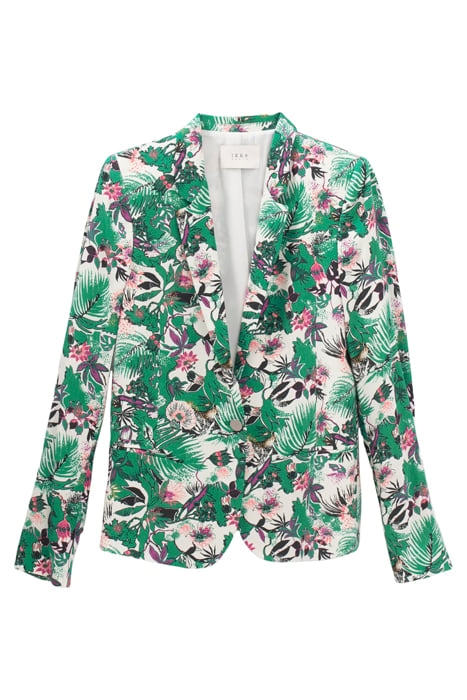 GREEN PLANT PRINT SUIT JACKET 4