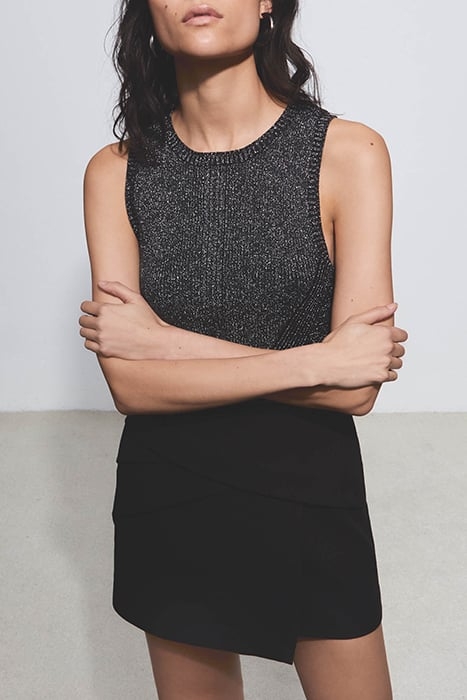 PURE EDITION – BLACK SHORT WRAP SKIRT 5