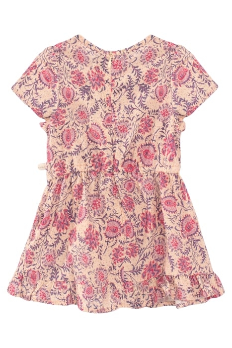 BABY GIRLS’ PINK FLORAL PAISLEY PRINT LENZING™ ECOVERO™ DRES 2