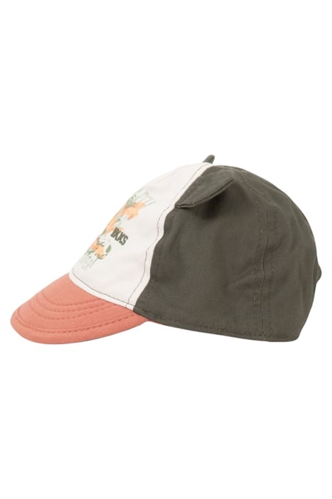 BABY BOYS’ ORANGE, WHITE AND KHAKI CAP 4