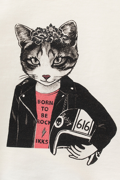 BABY GIRLS’ ECRU ORGANIC COTTON SLOGAN VEST TOP 4