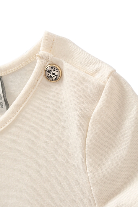 BABY GIRLS’ ECRU ORGANIC COTTON SLOGAN VEST TOP 3