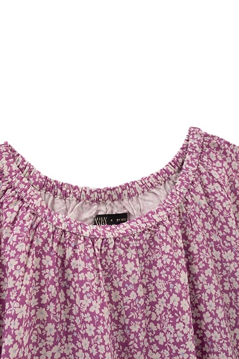 GIRLS’ VIOLET DAISY PRINT LENZING™ ECOVERO™ VISCOSE BLOUSE 3