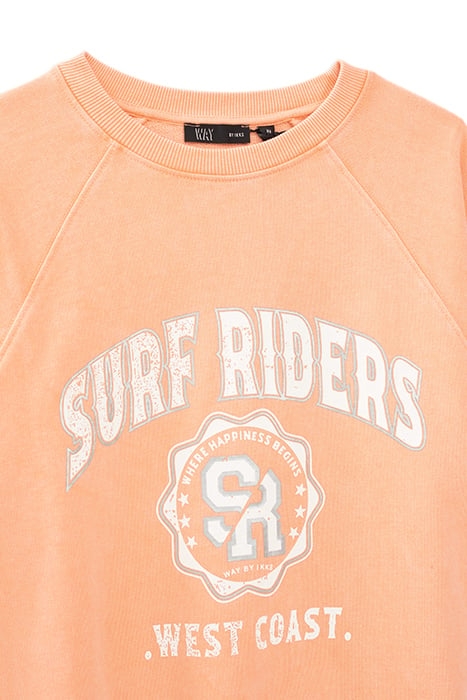 GIRLS’ CORAL VINTAGE IMAGE SWEATSHIRT 4