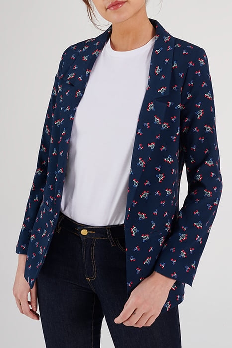 NAVY ROLLERSKATE PRINT JACKET 1