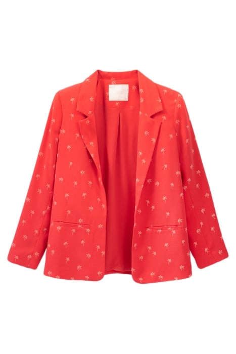 TEA ROSE SUIT JACKET WITH PALM TREES 4