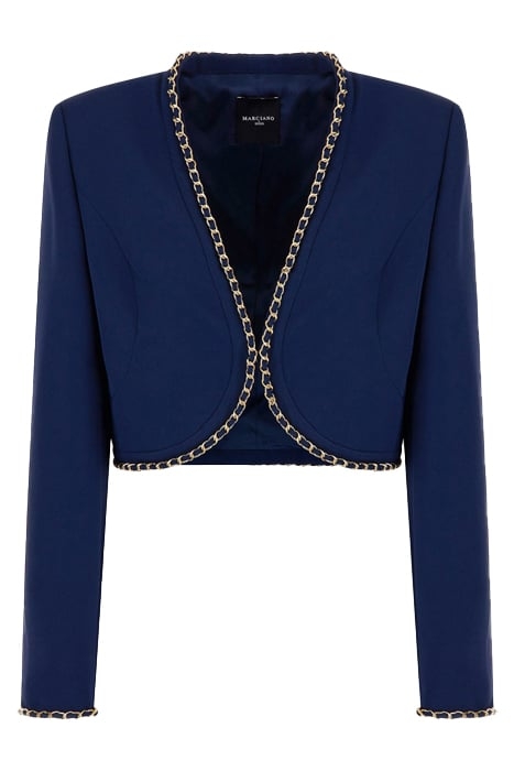 NAUSICA COVER SHOULD SECRET CROPPED JACKET BLUE 6
