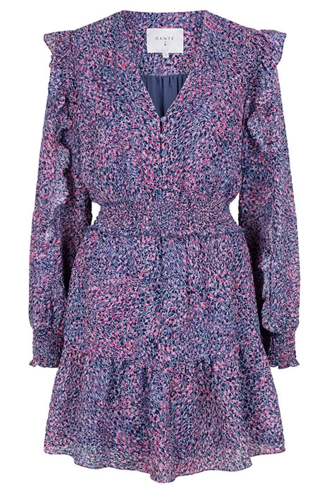 D6LIVELY RUFFLE MINI DRESS MULTICOLOUR 1