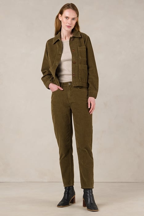 CAROLINE CROPPED MOSS GREEN 3