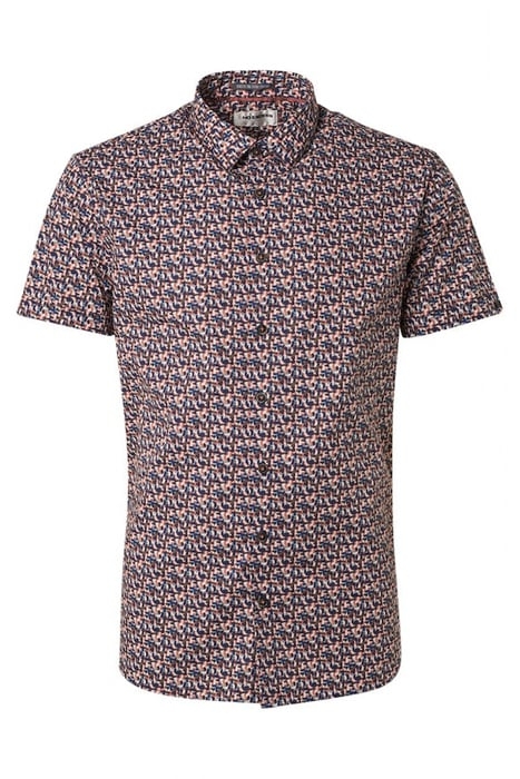 SHIRT SHORT SLEEVE ALLOVER PRINTED STRETCH PAPAYA 4
