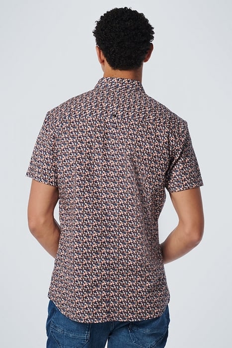 SHIRT SHORT SLEEVE ALLOVER PRINTED STRETCH PAPAYA 2