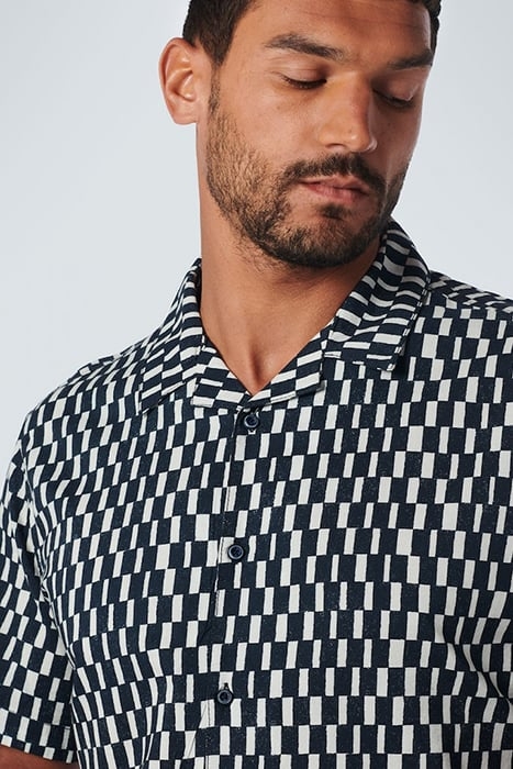 SHIRT SHORT SLEEVE RESORT COLLAR ALLOVER PRINTED NIGHT 6