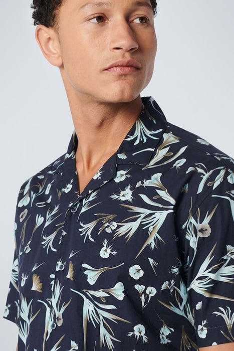 SHIRT SHORT SLEEVE RESORT COLLAR ALLOVER PRINTED NIGHT 6