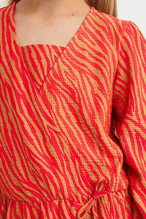 DRESS MID LENGTH LIGHT BROWN 3