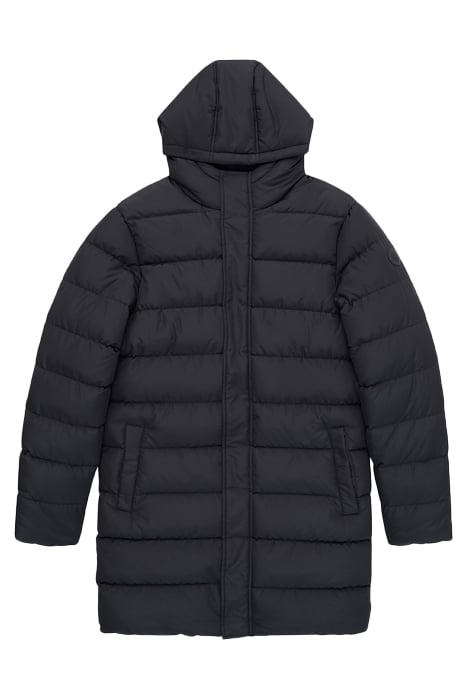 ROW HOODED PUFFER PARKA COAT BLACK 3