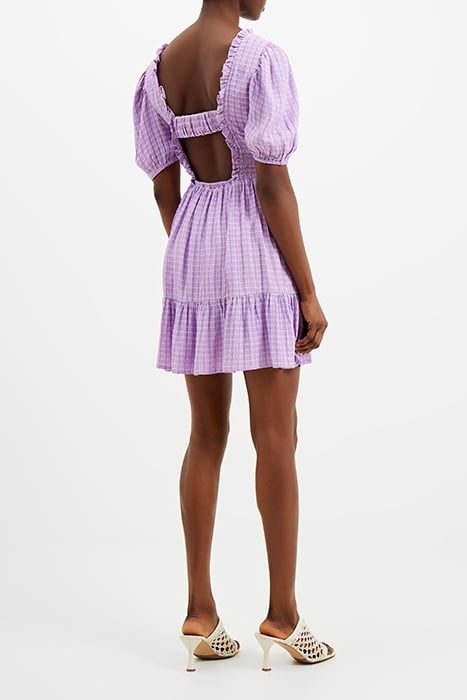 BIRCH PUFF SLEEVE DRESS SHEER LILAC 3