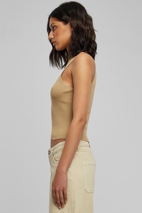 LADIES SHORT RIB KNIT TURTLENECK TOP UNIONBEIGE 6