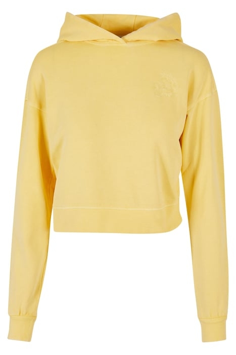 LADIES SHORT FLOWER EMBROIDERY TERRY HOODY VINTAGESUN 4