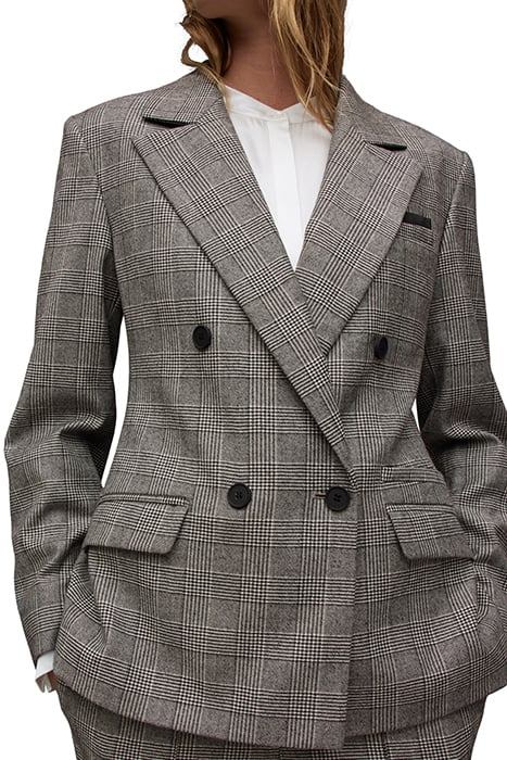 BEA CHECK BLAZER GREY 1