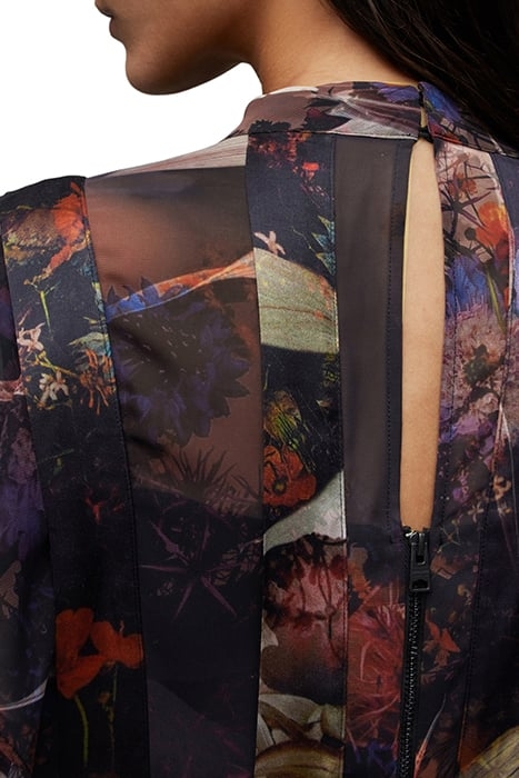 FLEUR LS TIPPI DRESS RUST BROWN 5