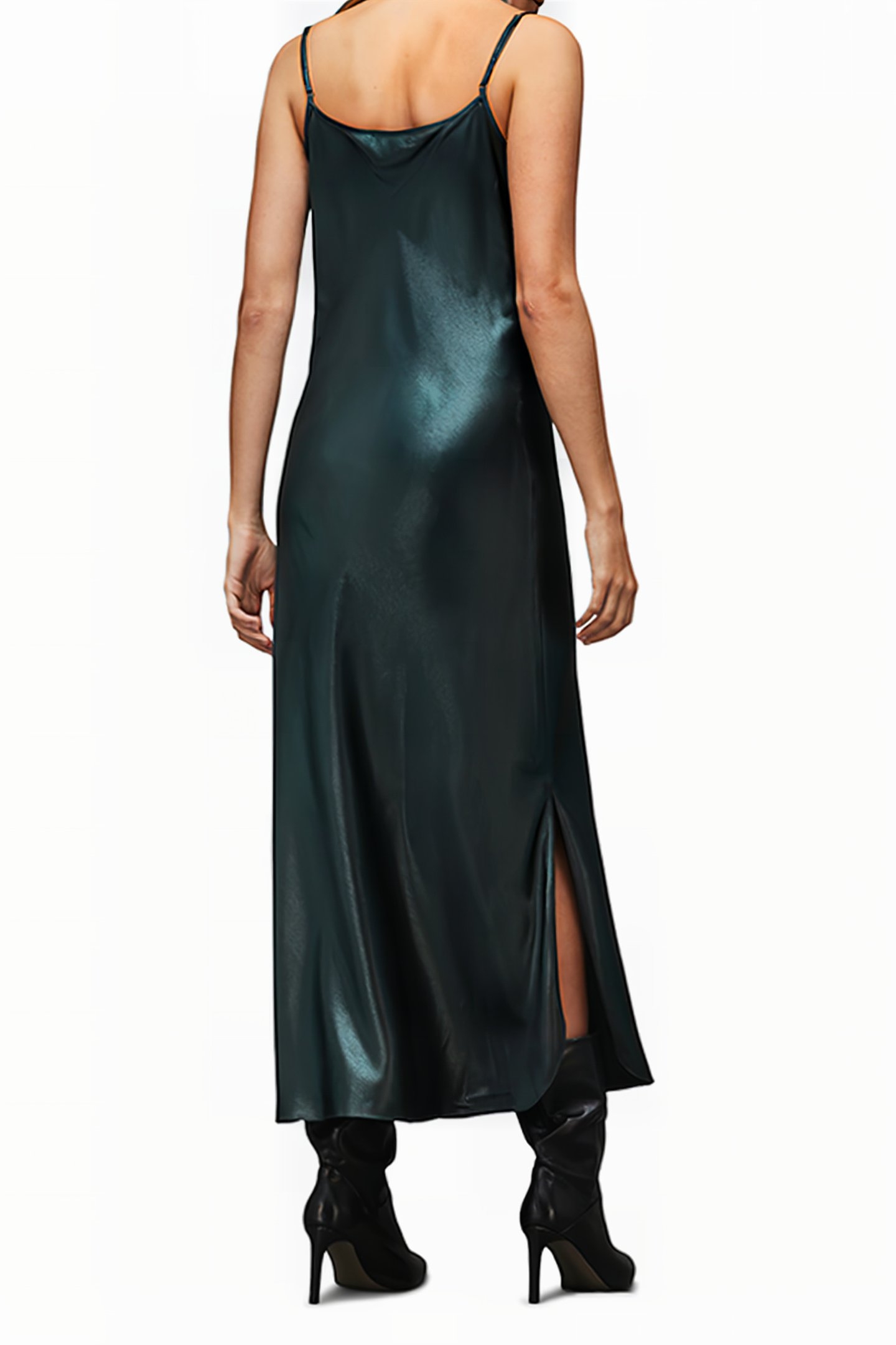 HADLEY METALLIC DRES DEEP GREEN 2
