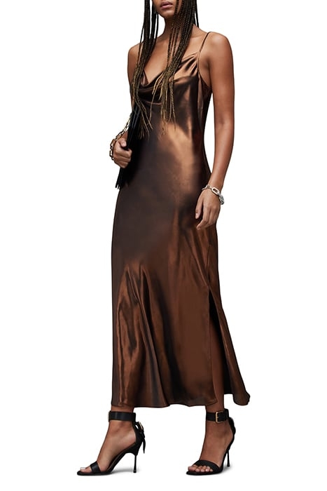 HADLEY METALLIC DRES ROSE GOLD 5