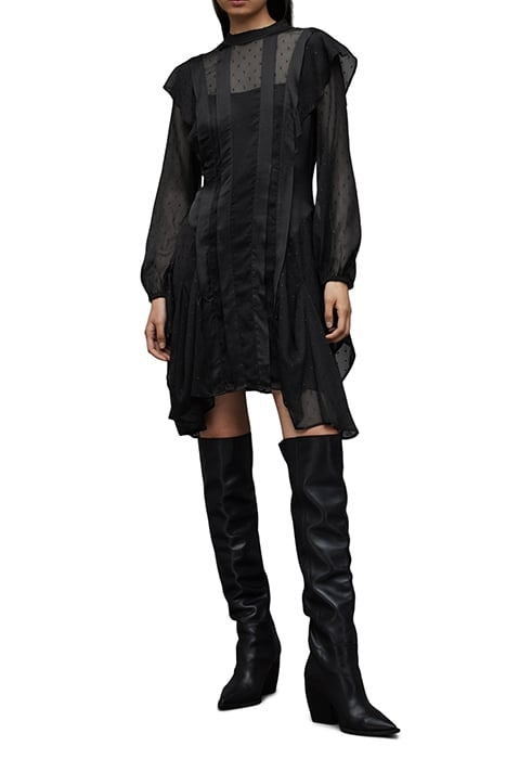 FLEUR SHIM LS DRESS BLACK SHIMMER 4