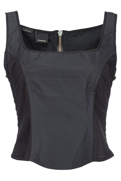 TAPPEZIERE TOP RETE TULLE CON BLACK 1