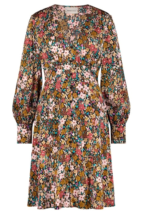 LYNN SHORT CATO DRESS BLACK/RA RA RASPBERR 3