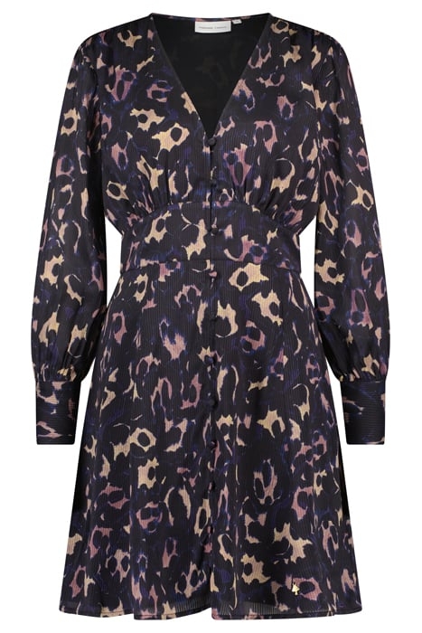 LYNN SHORT INDI DRESS BLACK/CLASSY CAMEL 3