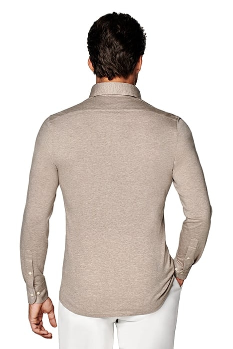 LIGHT BROWN EXTRA SLIM FIT SHIRT LIGHT BROWN 2