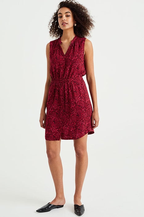 DRESS SHORT VINTAGE RED 1