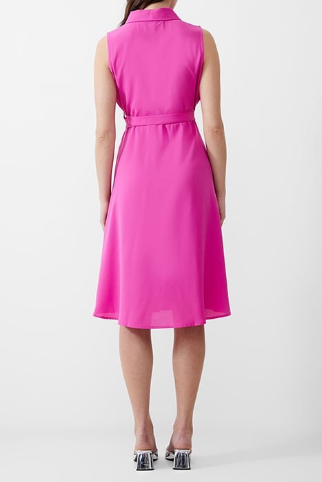 SLEEVELESS SHAWL DRESS MIDI WILD ROSA 3