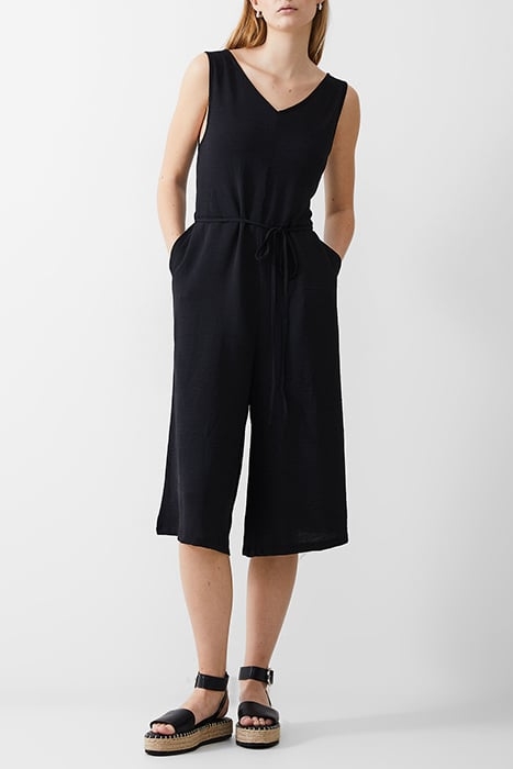 CULOTTE CRINKLE JUMPSUIT BLACK 1