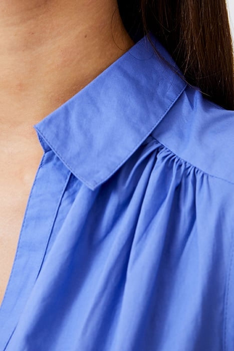 SLEEVELESS SMOCK DRESS KNEE BAJA BLUE 4