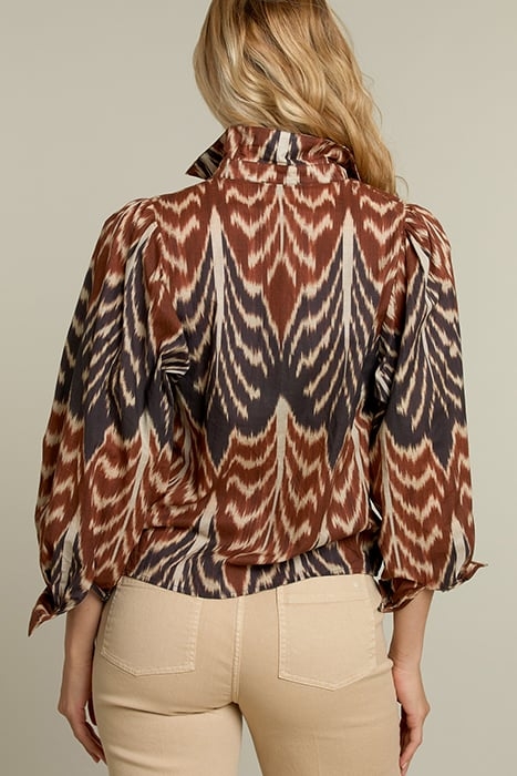 MULTICOLOR BALLOON SLEEVES SHIRT 2