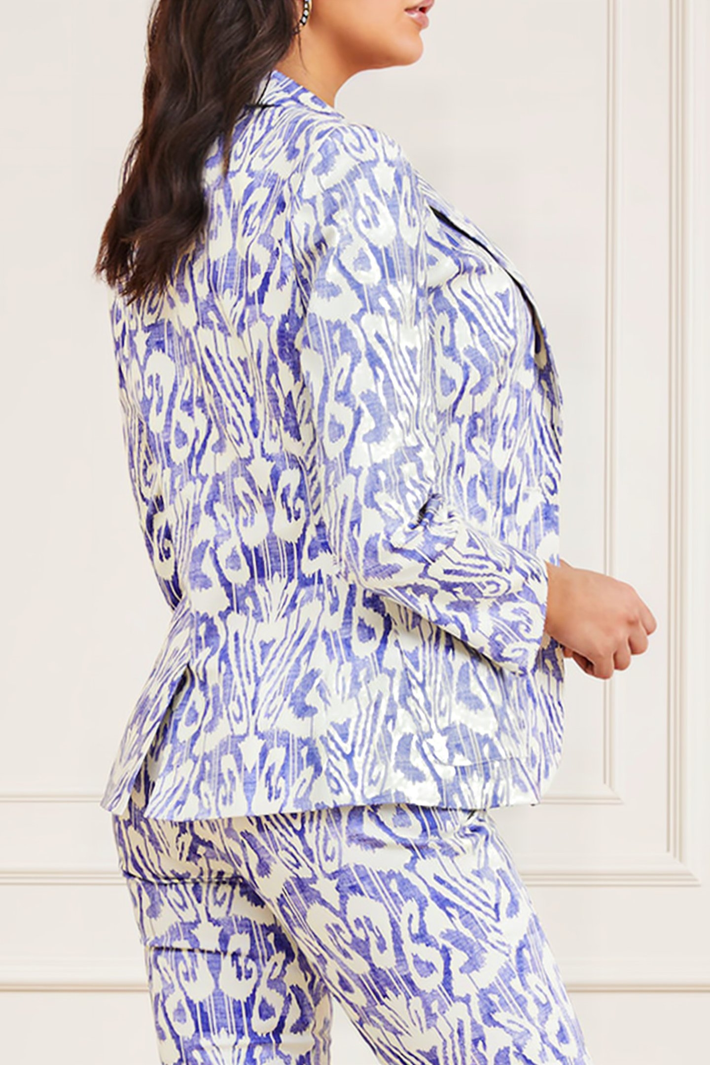 MARCIANO BY GUESS SUBSTANCE BLAZER BLUE PRINT 2