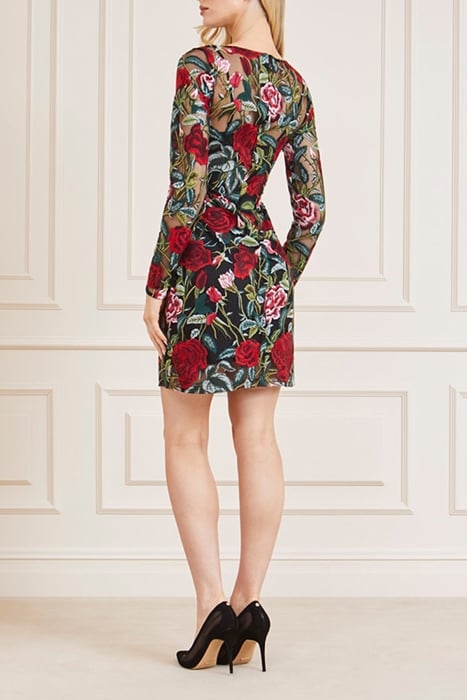 ROSA DRESS BLACK FLORAL MULTI 2