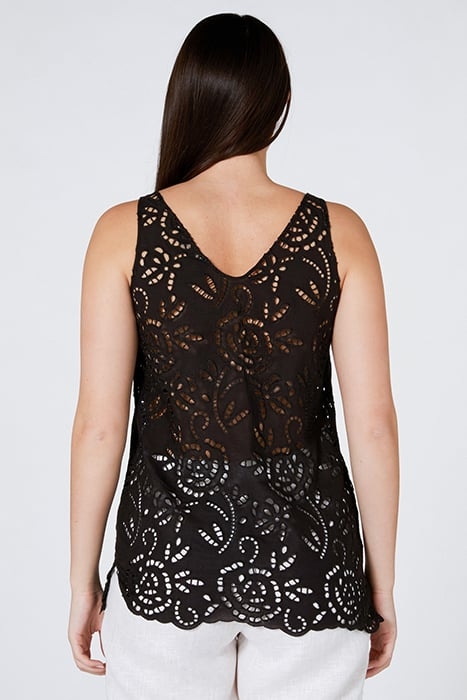 BRODERIE ANGLAISE TOP BLACK 2