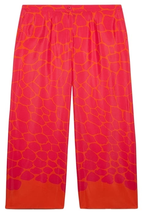 ELEGANT PRINTED TROUSERS RED 4