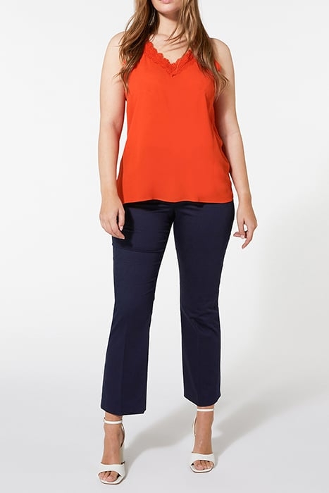 TOP WITH LACE HEM ORANGE 5